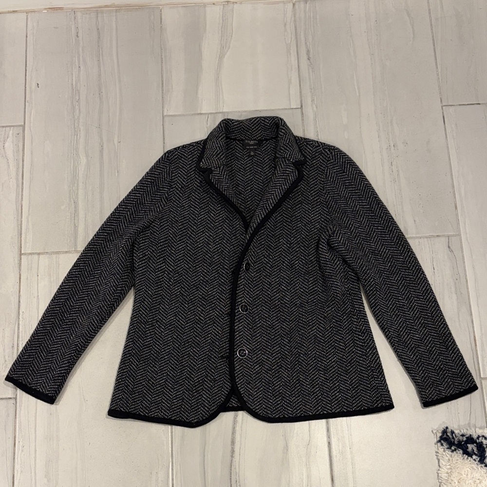Talbots Petite Women’s Herringbone Merino Wool Blazer